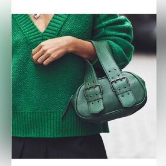 Free People Handbags - Free People Mini Shoulder Bag in Green